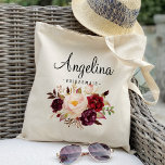 Rustic Floral Bridesmaid Personalized Tote Bag<br><div class="desc">Check out over 200 popular styles of wedding tote bags from the "Wedding Tote Bags" collection of my shop. wedding tote bags, tote bags wedding, floral tote bags, rustic floral, rustic tote bags, name, personalized tote bags, shopping tote bags, bridal shower, shower gift tote bags, holiday tote bags, wedding tote...</div>