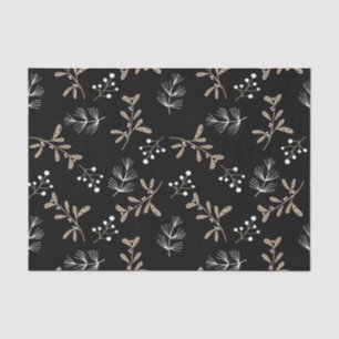 Rustic Floral Christmas Tissue Paper