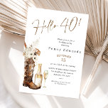 Rustic Floral Cowgirl Boot Champagne 40th Birthday Invitation<br><div class="desc">Rustic Floral Cowgirl Boot Champagne 40th Birthday Invitation

Western themed women's 40th birthday invitation featuring a cowgirl boot,  natural colored floral arrangement,  champagne bottle and glass.</div>