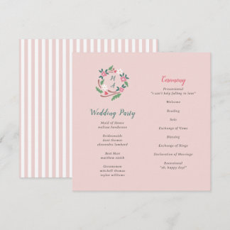 Rustic Floral Crest With Monogram