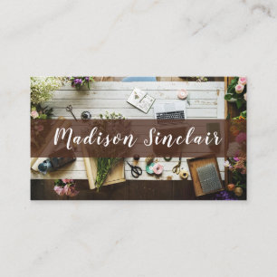 Rustic Floral Design Florist Business Card