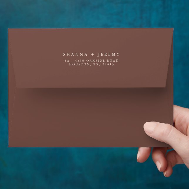 Rustic Floral Elegant | Wedding Envelope (Hand)