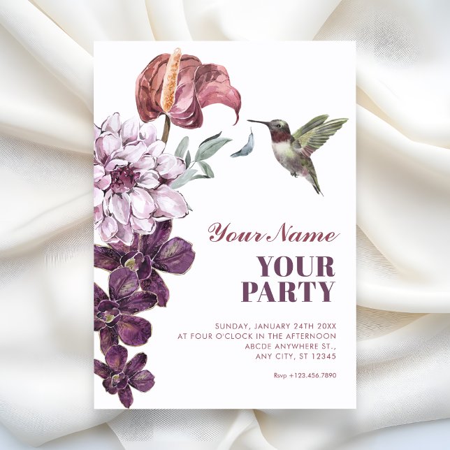 Rustic floral invitation (Creator Uploaded)