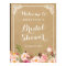 Rustic Floral Kraft Look | Bridal Shower Sign