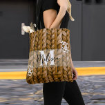 Rustic Floral Monogram Tote Bag | Gift for Her<br><div class="desc">Chic monogram tote bag. A thoughtful birthday present for Mum or a personalized bridesmaid gift she'll love and use every day.</div>
