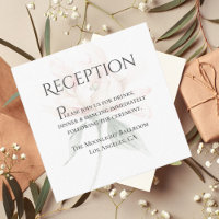 Rustic Floral Neutral Elegant Reception