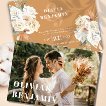 Rustic Floral Photo Autumn and Winter Wedding