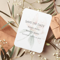 Rustic Floral Save The Date
