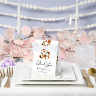 Rustic Floral Scandinavian Folk-Inspired Wedding Favor Box