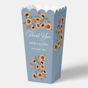 Rustic Floral Scandinavian Folk-Inspired Wedding Favor Box