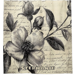Rustic Floral Sketch with Calligraphy - Aged (8)