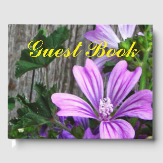 Rustic Floral Wedding Guest Book