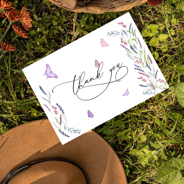 Rustic Floral Wedding Thank You Card (Creator Uploaded)