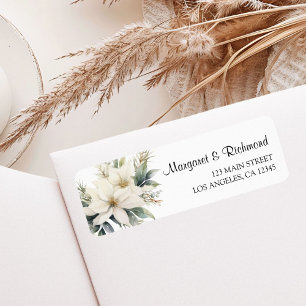 Rustic Floral Winter Wedding Wedding Address