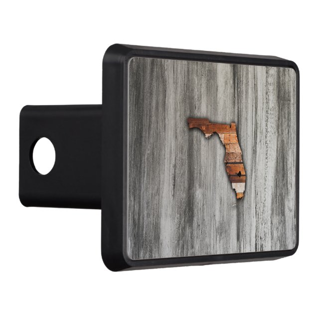 Rustic Florida Shape Trailer Hitch Cover (Right)