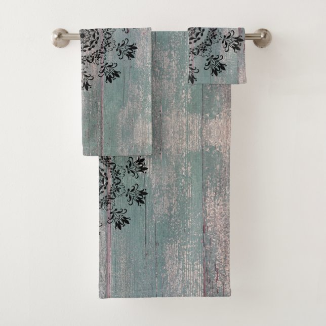 Rustic Flourish Mandala  Bath Towel Set (Insitu)