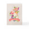 Rustic Flower Bouquet Wedding Congratulations Card