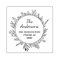 Rustic Flowers Round Custom Return Address Stamp