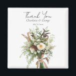 Rustic Flowers wedding bouquet wedding favours Magnet<br><div class="desc">Rustic Flowers wedding bouquet wedding favours magnet
This design is perfect for your greenery white floral rustic boho wedding theme. Easily customize and personalize by adding text. This beautiful gift is perfect to aww your guest. and the last congratulation for your wedding</div>
