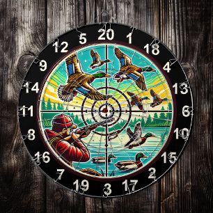 Rustic Flying Ducks Target Art Dartboard