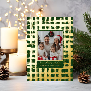 Rustic Foil Christmas Cards Templates 2 Photos