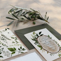 Rustic Foliage Farmhouse Elegant Botanical Wedding