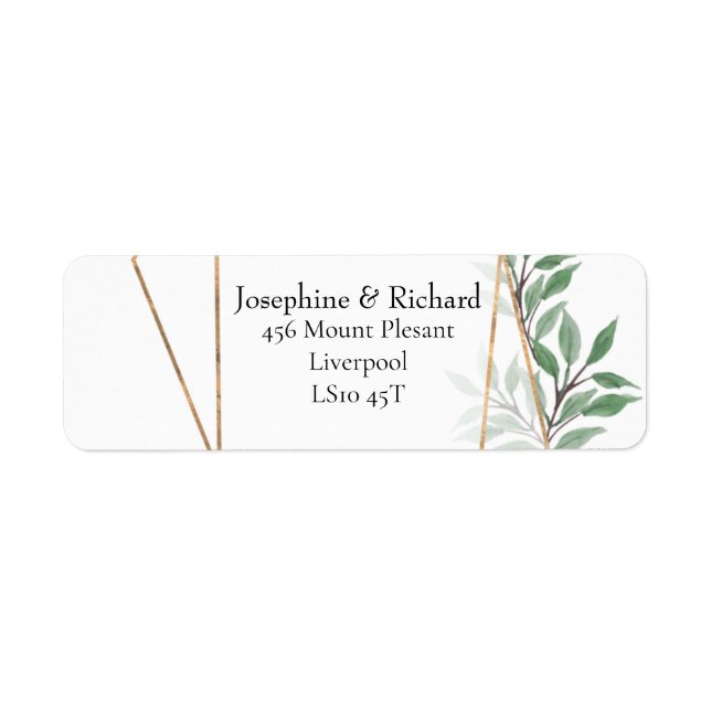 Rustic foliage, summer Return Address (Front)