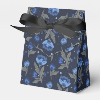 Rustic folk art floral texture favor box