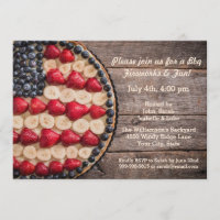 Rustic Foodie July 4th American USA Flag Fruit Pie