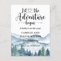 Rustic Forest Adventure Mountains Pregnancy