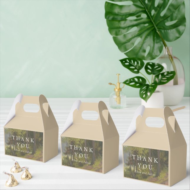 Rustic Forest Elegant Wedding Favor Box (Multiple)