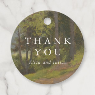 Rustic Forest Elegant Wedding Favour Tags