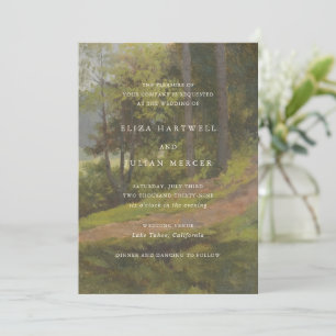 Rustic Forest Elegant Wedding Invitation