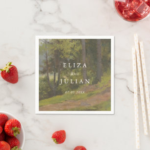 Rustic Forest Elegant Wedding Napkin