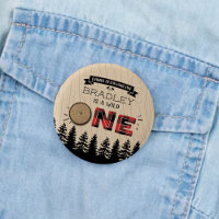 Rustic Forest Plaid Lumberjack Boys 1st Birthday