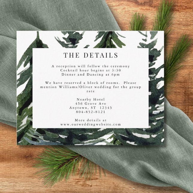 Rustic Forest Tartan Plaid Red Black Green White Enclosure Card (Creator Uploaded)