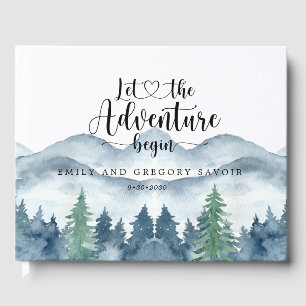 Rustic forest Wedding Guest Book