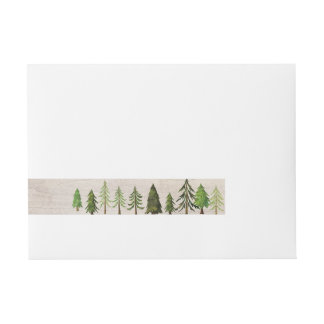 Rustic Forest Wrap Around Return Address Label