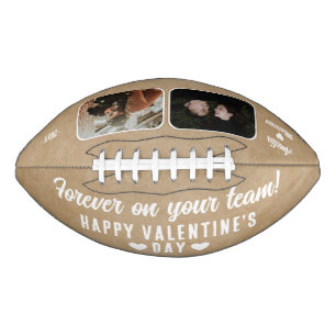 Rustic Forever on your team 2 Photo Valentine's Football