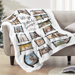 Rustic Frames Black/Wht Love Ya Grandpa ID1015 Fleece Blanket<br><div class="desc">Give the gift of love to Grandma or Grandpa with this awesome photo collage fleece blanket. Add nineteen of your favourite photos in this unique pattern that features rustic grunge-style black frames on the background colour of your choice. 'love ya so much Grandpa' text with your names is all optional...</div>