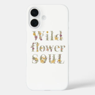Rustic Free Spirit Botanical Typography iPhone 16 Case