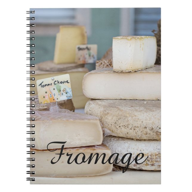 Rustic French Cheese Selection Notebook (Front)