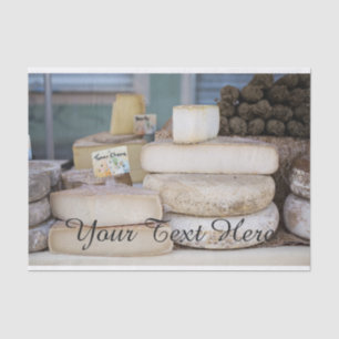 Rustic French Cheese Selection Tissue Paper