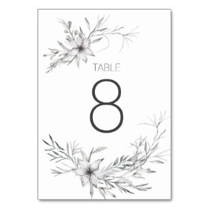 rustic french cottage botanics wedding Table Card