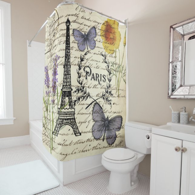rustic french country scripts paris eiffel tower (In Situ)
