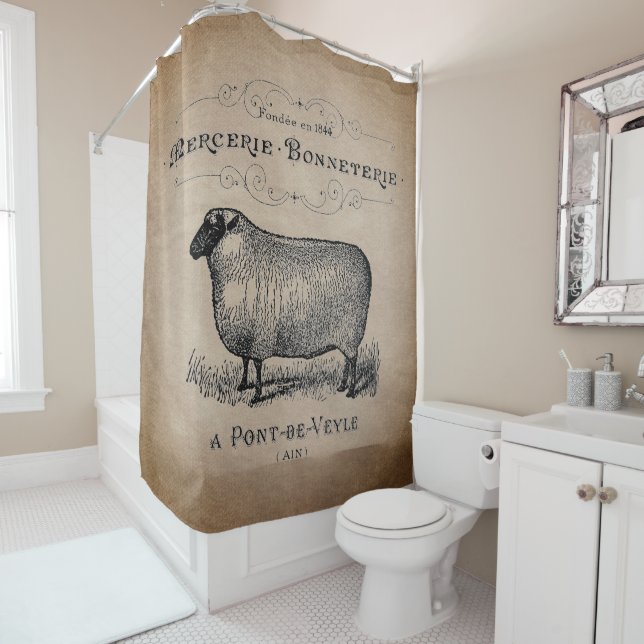 Rustic French Country Sheep Typography Farmhouse (In Situ)