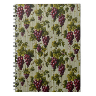 Rustic French Country Vineyard Grapevine Art Notebook