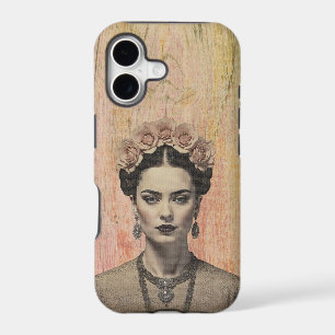 Rustic Frida Rose Crown iPhone Case