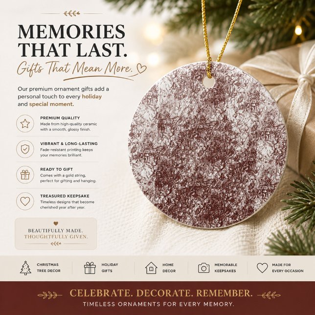 Rustic Frosted Christmas Ornament Gift (Creator Uploaded)