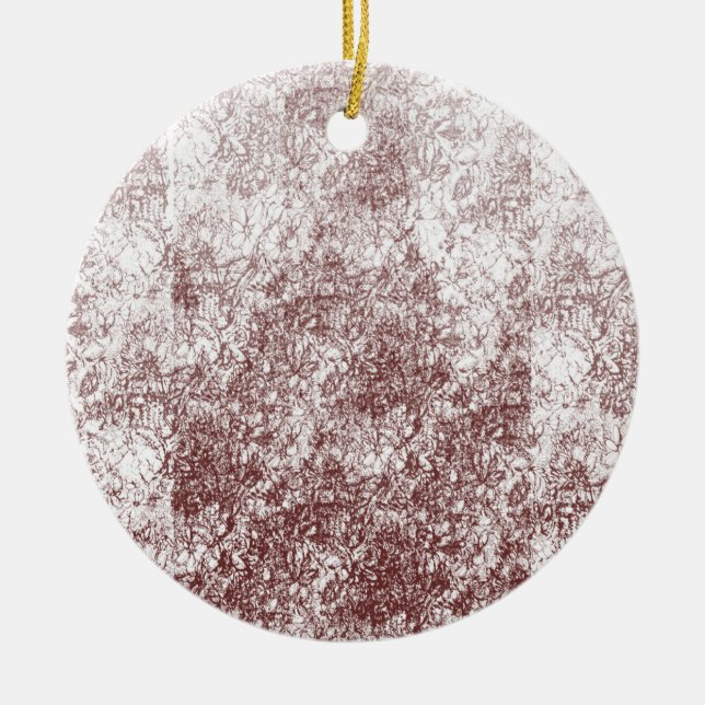 Rustic Frosted Christmas Ornament Gift (Front)